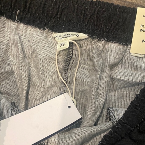 Max Studio Border Print Linen Blend Pants NWT - Picture 6 of 12